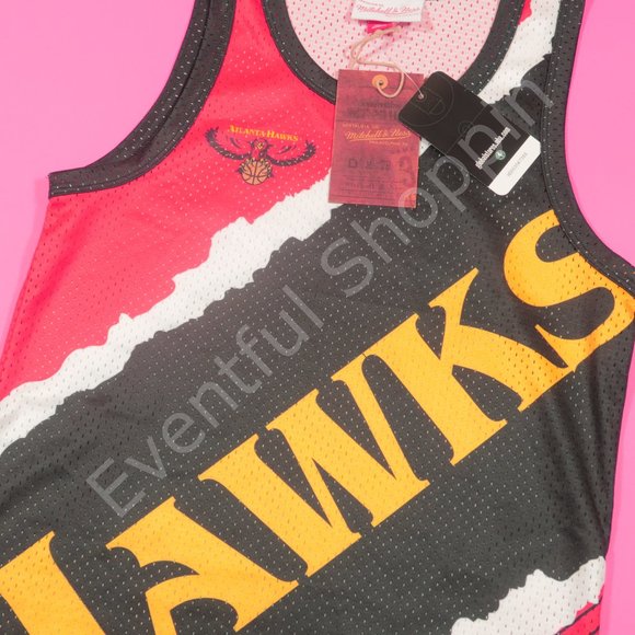 Mitchell & Ness Tops - Mitchell & Ness Big Face Jumbotron Mesh Tank Jersey Atlanta Hawks Size Small